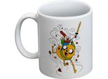 Adventure Time - Tazza Da Caffè, Foglie, 330Ml PM12183 (Taglia Unica) (Bianco)