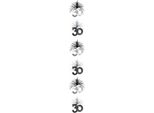 Amscan - Cascade - Decorazione Da Appendere "Time To Party"", 30° SG38831 (Taglia Unica) (Argento)"