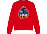 Sesame Street - Felpa "Cookies 4 Life"" Per Bambini/Ragazzi Unisex TV19967 (M) (Rot)"