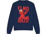 Sesame Street - Felpa "Rules"" Per Bambini/Ragazzi Unisex TV19921 (S) (Marine)"