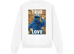Sesame Street - Felpa "Beautiful Cookies"" Per Bambini/Ragazzi Unisex TV19932 (M) (Weiß)"
