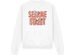 Sesame Street - Felpa Uomo/Donna Unisex TV20023 (Xxl) (Bianco)