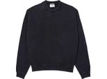 Lacoste - Felpa Lavata Per Uomo/Donna Unisex In Pile Allentata GT6881 (Xs) (Nero)