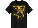 Iron Maiden - Maglietta "50 Trooper"" Per Uomo/Donna Unisex RO14082 (S) (Nero/Giallo)"