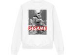 Sesame Street - Felpa Per Uomo/Donna Unisex TV20159 (L) (Bianco)