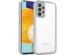 Custodia Per Samsung Galaxy A53 5G Cover Posteriore Trasparente Con Cornice In Tpu, Antiurto Grigio