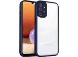 Custodia Per Samsung Galaxy A32 5G/M32 5G Cover Posteriore Trasparente Con Cornice In Tpu, Antiurto Blu