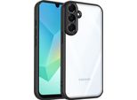 Custodia Per Samsung Galaxy A15/A15 5G Cover Posteriore Trasparente Con Cornice In Tpu, Antiurto Nero