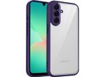 Custodia Per Samsung Galaxy M36/F36 Cover Posteriore Trasparente Con Cornice In Tpu, Antiurto Purple