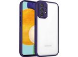 Custodia Per Samsung Galaxy A53 5G Cover Posteriore Trasparente Con Cornice In Tpu, Antiurto Viola