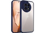 Custodia Per Oneplus 13R/Oneplus Ace 5/Ace 5 Pro Cover Posteriore Trasparente Con Cornice In Tpu, Antiurto Blu