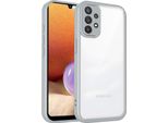 Custodia Per Samsung Galaxy A32 4G Cover Posteriore Trasparente Con Cornice In Tpu, Antiurto Grigio