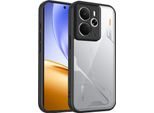 Custodia Per Realme 14/Realme 14T Cover Posteriore Trasparente Con Cornice In Tpu, Antiurto Nero