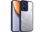 Custodia Per Realme P3/Realme Neo7X Cover Posteriore Trasparente Con Cornice In Tpu, Antiurto Blu