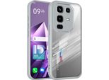 Custodia Per Infinix Note 50 4G/Note 50 Pro 4G Cover Posteriore Trasparente Con Cornice In Tpu, Antiurto Grigio