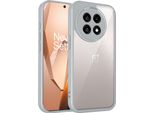 Custodia Per Oneplus 13R/Oneplus Ace 5/Ace 5 Pro Cover Posteriore Trasparente Con Cornice In Tpu, Antiurto Grigio