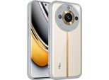 Custodia Per Realme 11 Pro/Realme 11 Pro Plus Cover Posteriore Trasparente Con Cornice In Tpu, Antiurto Grigio