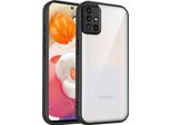 Custodia Per Samsung Galaxy A51 4G Cover Posteriore Trasparente Con Cornice In Tpu, Antiurto Nero