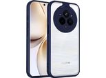 Custodia Per Realme 14 Pro Cover Posteriore Trasparente Con Cornice In Tpu, Antiurto Blu