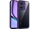 Custodia Per Realme Note 60/Realme Note 60X/Realme Narzo N61 Cover Posteriore Trasparente Con Cornice In Tpu, Antiurto Viola
