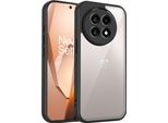 Custodia Per Oneplus 13R/Oneplus Ace 5/Ace 5 Pro Cover Posteriore Trasparente Con Cornice In Tpu, Antiurto Nero