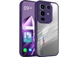 Custodia Per Infinix Note 50 4G/Note 50 Pro 4G Copertura Posteriore Trasparente Con Cornice In Tpu, Antiurto Viola