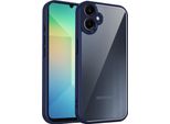 Custodia Per Samsung Galaxy A06/A06 5G Cover Posteriore Trasparente Con Cornice In Tpu, Antiurto Blu