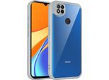 Custodia Per Xiaomi Redmi 9C/Redmi 10A/Poco C31 Cover Posteriore Trasparente Con Cornice In Tpu, Antiurto Grigio