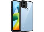 Custodia Per Xiaomi Redmi A1+/Redmi A2+/Poco C50/Poco C51 Cover Posteriore Trasparente Con Cornice In Tpu, Antiurto Nero