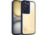 Custodia Per Realme C75 4G/Realme C75X Cover Posteriore Trasparente Con Cornice In Tpu, Antiurto Blu