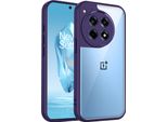 Custodia Per Oneplus 12R/Oneplus Ace 3 Copertura Posteriore Trasparente Con Cornice In Tpu, Antiurto Viola