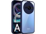 Custodia Per Xiaomi Redmi A3/Redmi A3X/Poco C61 Copertura Posteriore Trasparente Con Cornice In Tpu, Antiurto Blu