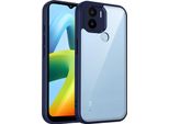 Custodia Per Xiaomi Redmi A1+/Redmi A2+/Poco C50/Poco C51 Copertura Posteriore Trasparente Con Cornice In Tpu, Antiurto Blu