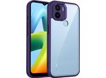 Custodia Per Xiaomi Redmi A1+/Redmi A2+/Poco C50/Poco C51 Copertura Posteriore Trasparente Con Cornice In Tpu, Antiurto Viola