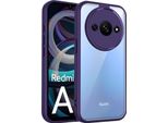 Custodia Per Xiaomi Redmi A3/Redmi A3X/Poco C61 Copertura Posteriore Trasparente Con Cornice In Tpu, Antiurto Viola