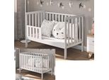 Lettino Lulu Con Materasso E Kit Di Conversione 120X60 Cm - Cresce Con Il Bambino