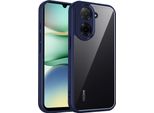 Custodia Per Xiaomi Redmi A5 4G/Poco C71 Copertura Posteriore Trasparente Con Cornice In Tpu, Antiurto Blu