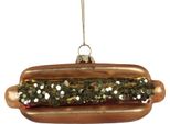 Targhetta Natalizia Clayre & Eef 13X4X6 Cm In Vetro Marrone