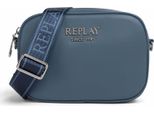 Replay Borsa A Tracolla Crossbody Bag Majolica Blue Grigio Cadetto