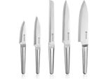 Set Di Coltelli Da Cucina Paudin, In Acciaio Inox, Coltello Da Chef, Coltello Da Pane, Coltello Da Intaglio, Lame Affilate, Manico Ergonomico, Resistente.