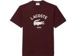 Lacoste - T-Shirt Uomo/Donna Unisex In Cotone GT6750 (Xxs) (Rosso Bordeaux)