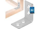 Kotarbau® Connettore Angolare Angolo Pesante 30 X 30 X 17 Mm In Acciaio Zincato Angolo In Acciaio Stabile Connettore Per Travi Durevole Argento