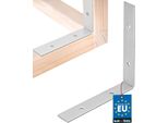 Kotarbau® Connettore Angolare Angolo Pesante 150 X 150 X 25 Mm In Acciaio Zincato Angolo In Acciaio Stabile Connettore Per Travi Durevole Argento