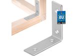 Kotarbau® Connettore Angolare Angolo Pesante 50 X 50 X 17 Mm In Acciaio Zincato Angolo In Acciaio Stabile Connettore Per Travi Durevole Argento