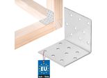Kotarbau® Connettore Angolare Angolo Pesante 60 X 60 X 60 Mm In Acciaio Zincato Angolo In Acciaio Stabile Connettore Per Travi Durevole Argento