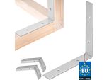 Kotarbau® Set Di 25 Connettori Angolari Angolo Pesante 150 X 150 X 25 Mm In Acciaio Zincato Angolo In Acciaio Stabile Connettore Per Travi Durevole Argento