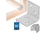 Kotarbau® Set Di 12 Connettori Angolari Angolo Pesante 25 X 25 X 25 Mm In Acciaio Zincato Angolo In Acciaio Stabile Connettore Per Travi Durevole Argento