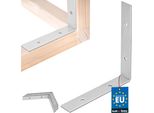 Kotarbau® Set Di 12 Connettori Angolari Angolo Pesante 150 X 150 X 25 Mm In Acciaio Zincato Angolo In Acciaio Stabile Connettore Per Travi Durevole Argento