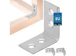 Kotarbau® Set Di 25 Connettori Angolari Angolo Pesante 30 X 30 X 17 Mm In Acciaio Zincato Angolo In Acciaio Stabile Connettore Per Travi Durevole Argento