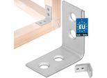 Kotarbau® Set Di 12 Connettori Angolari Angolo Pesante 30 X 30 X 17 Mm In Acciaio Zincato Angolo In Acciaio Stabile Connettore Per Travi Durevole Argento
